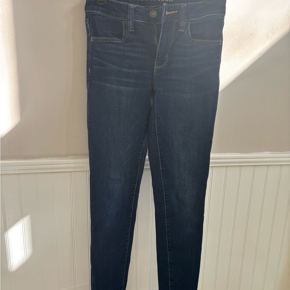 American Eagle Outfitters Dark Blue Skinny Jeans